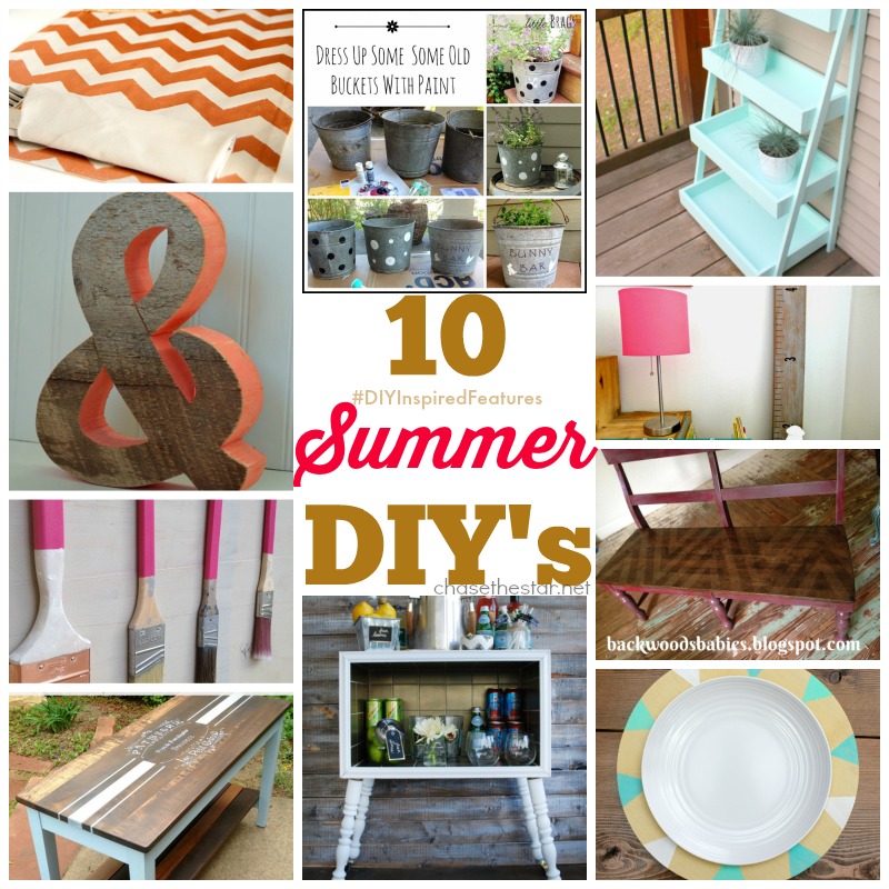 10 Summer DIY's #DIYInspiredFeatures via Chase the Star
