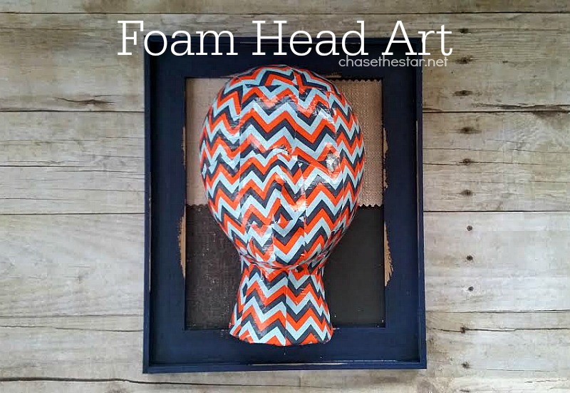 Foam Head Wall Art #MakeitFunCrafts