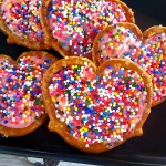 Pretzel Hearts- These fun Valentine's treats are the cutest dessert for Valentine's Day or any time you want to show you care. Easy recipe, add sprinkles or other toppings, adorable!