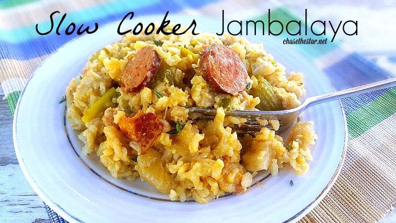 Slow Cooker Jambalaya via Chase the Star #recipe #slowcooker #crockpot #recipe