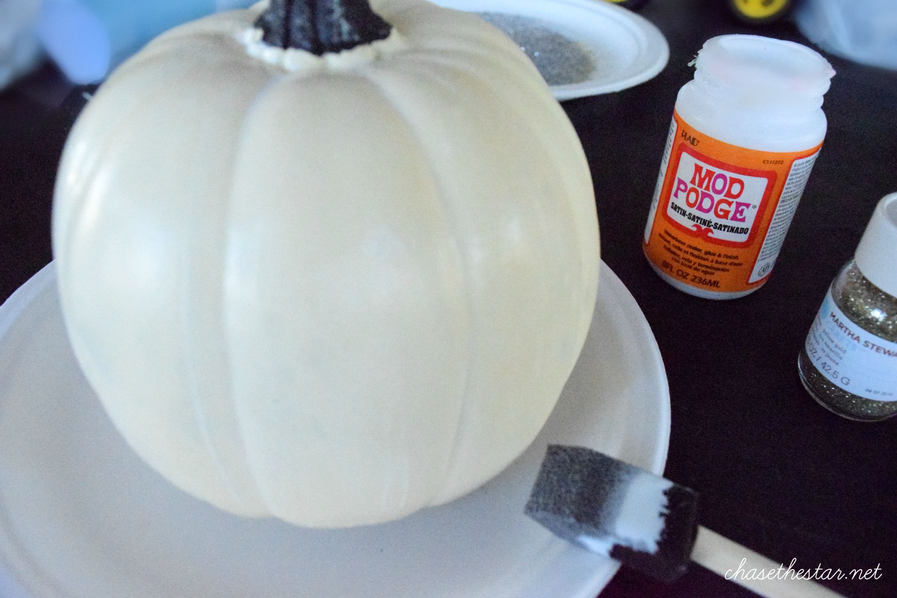 Decorating a #Craft #Pumpkin from @MichaelsStores #MichaelsMakers