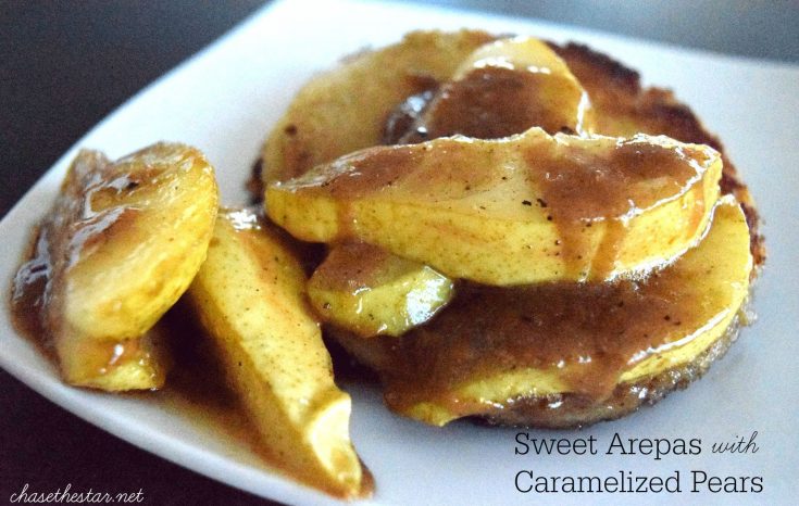 Delicious Sweet Arepas with Caramelized Pears #Recipe #IC #PANfan #ad top