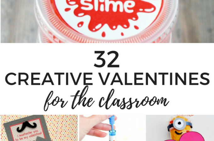 32 Valentines For the Classroom- You'll fall in love with this collection of creative Valentine cards for the classroom! Easy crafts kids can put together themselves or work together with mom, including lots of fun free printables!